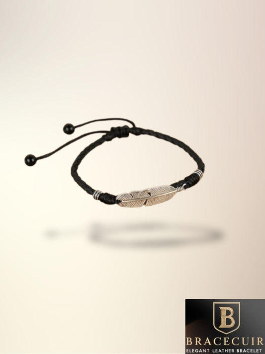 Bracelet cuir <br> de cheville style bohème