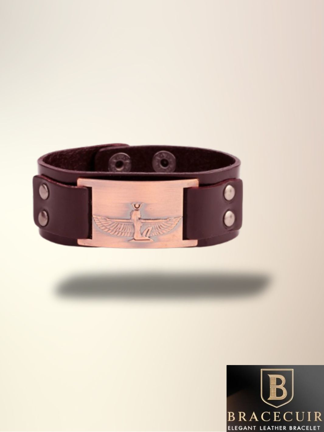 Bracelet cuir <br> manchette talisman