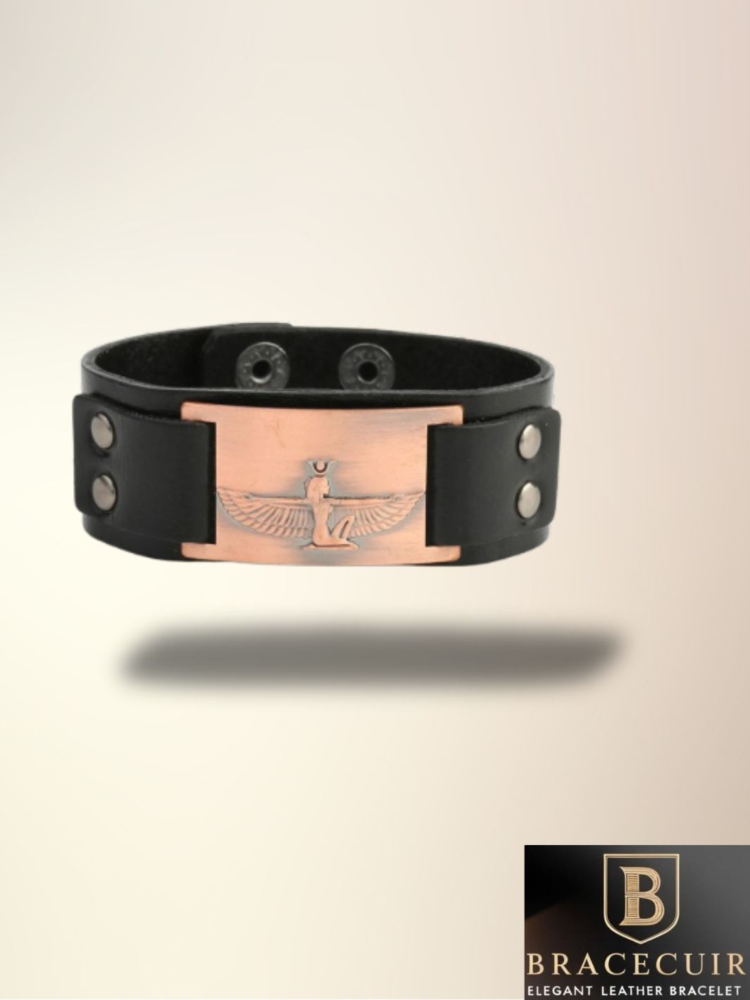 Bracelet cuir <br> manchette talisman