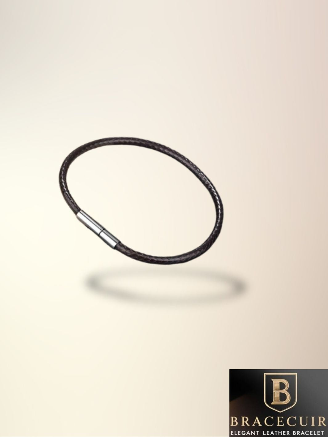 Bracelet cuir <br> tressé