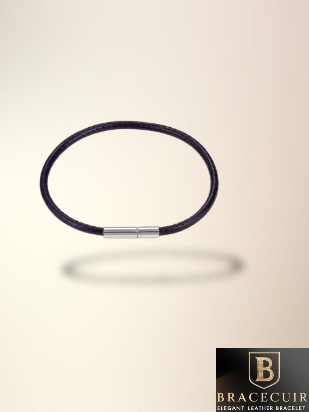 Bracelet cuir <br> tressé