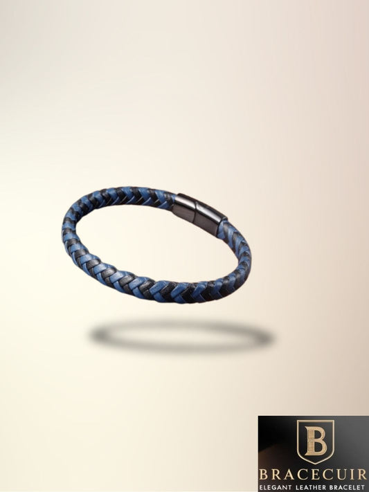 Bracelet cuir <br> tressé